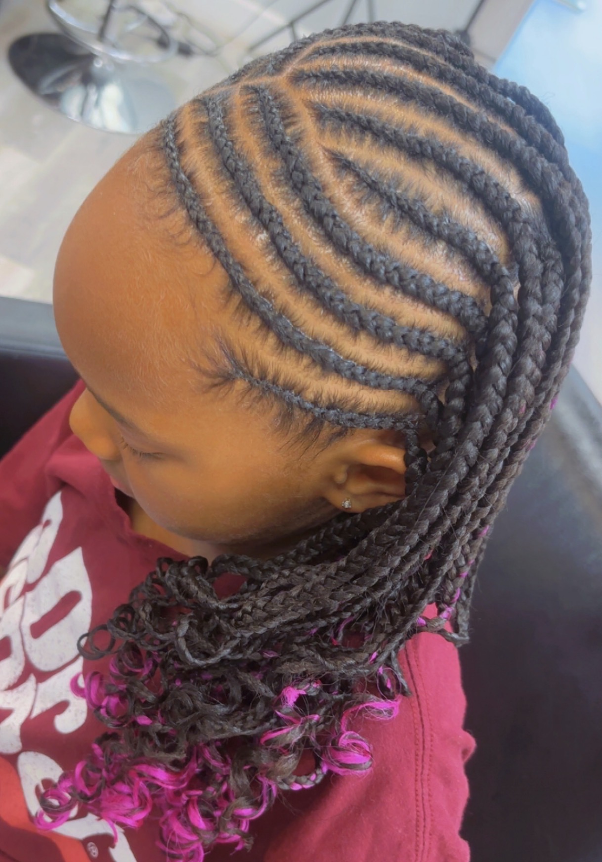 Natural hair texture styling