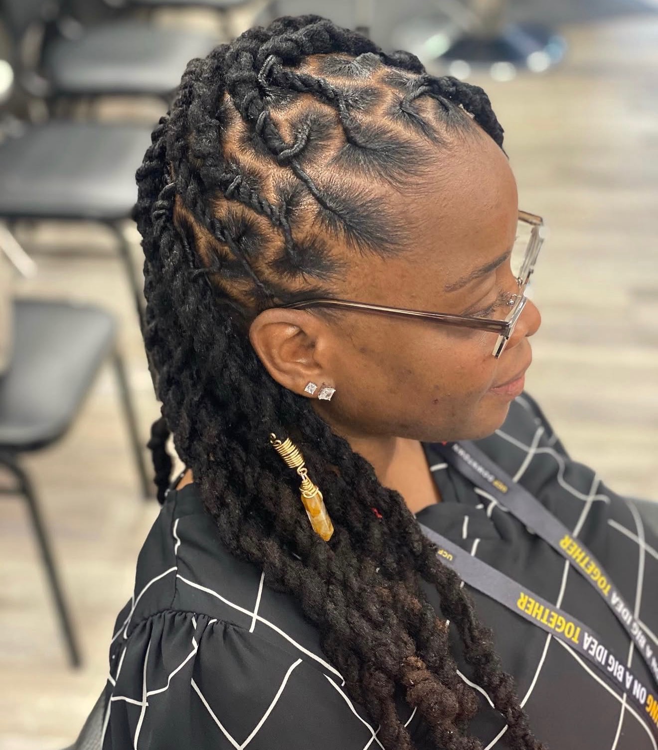 Natural hair transformation at Natural Hair Wig Salon