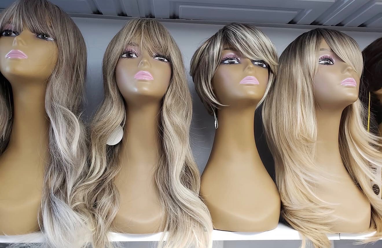 Lace-front wig with a seamless, natural finish
